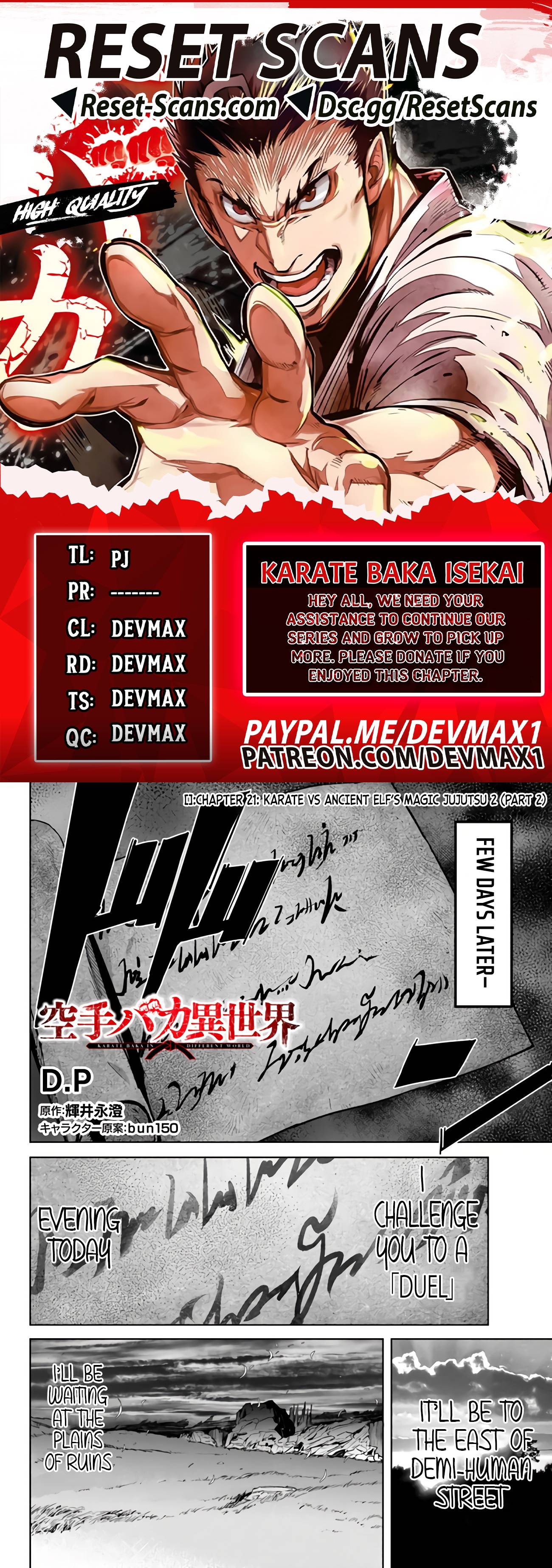 Karate Baka Isekai Chapter 21.2