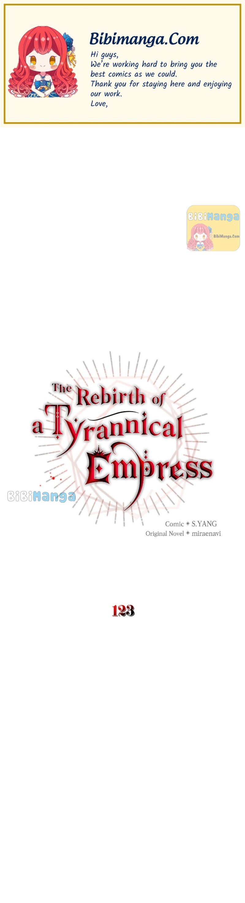 The Rebirth Of A Tyrannical Empress Chapter 123