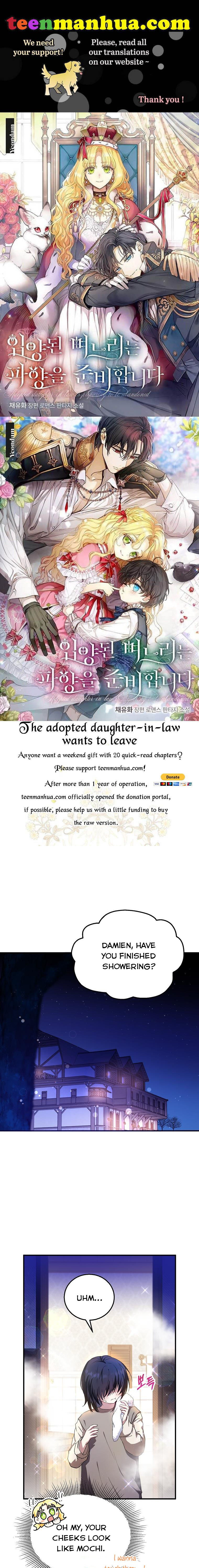 The adopted daughter-in-law wants to leave Chapter 9