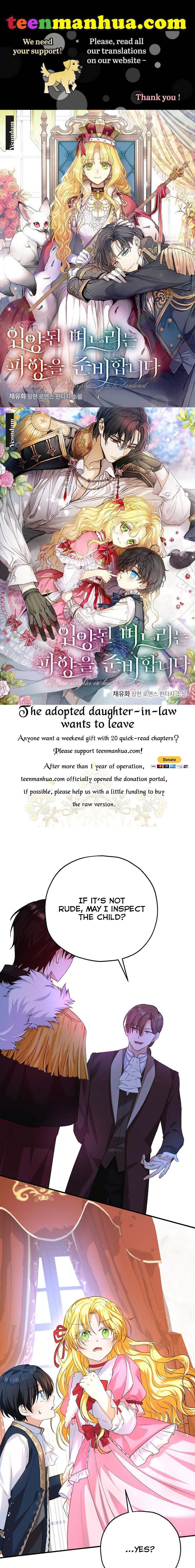 The adopted daughter-in-law wants to leave Chapter 20