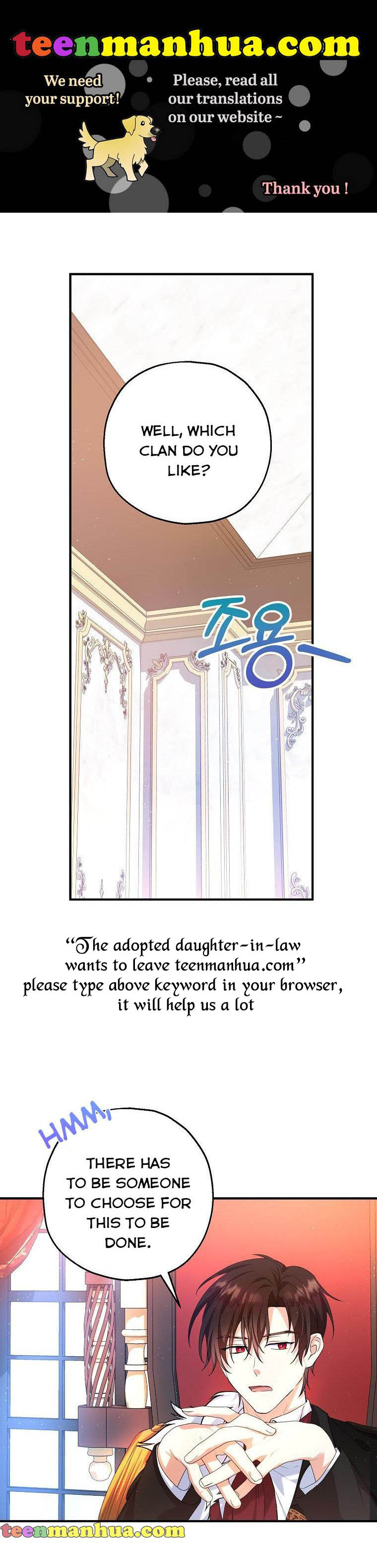 The adopted daughter-in-law wants to leave Chapter 21