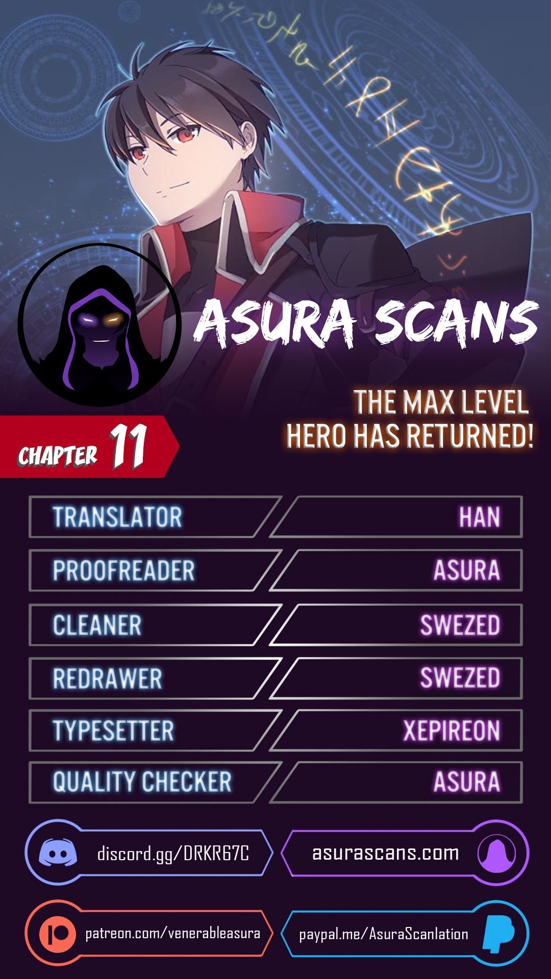 The MAX leveled hero will return! Chapter 11