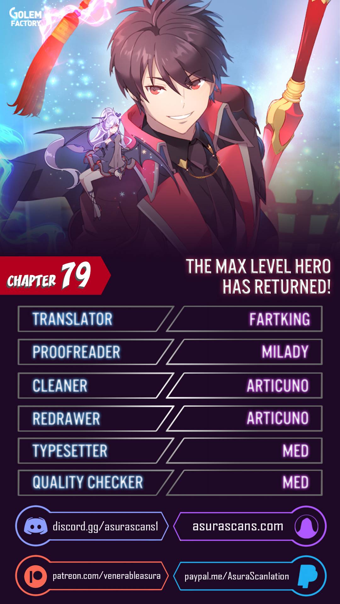 The MAX leveled hero will return! Chapter 79