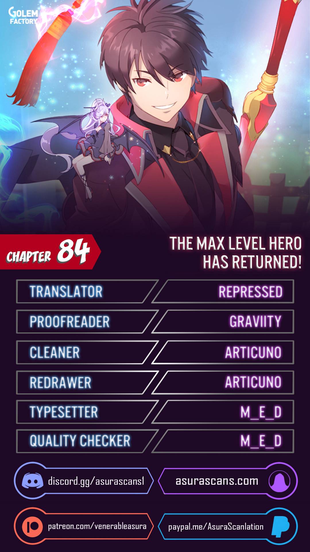 The MAX leveled hero will return! Chapter 84