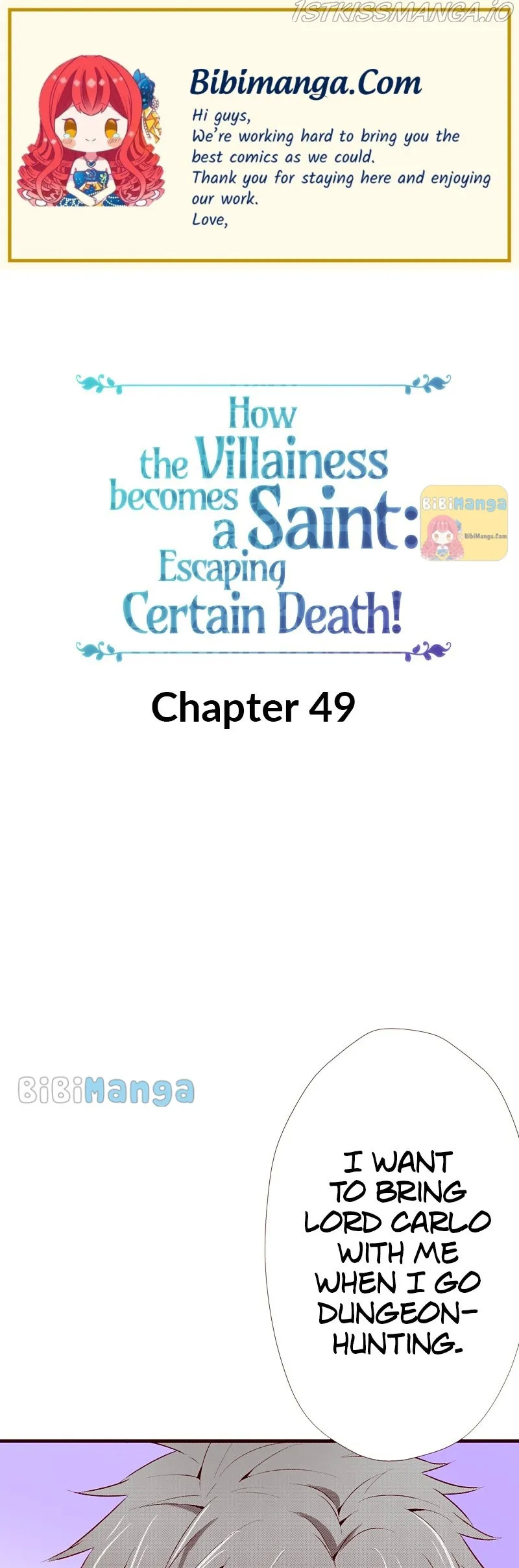 How The Villainess Becomes A Saint: Escaping Certain Death! Chapter 49