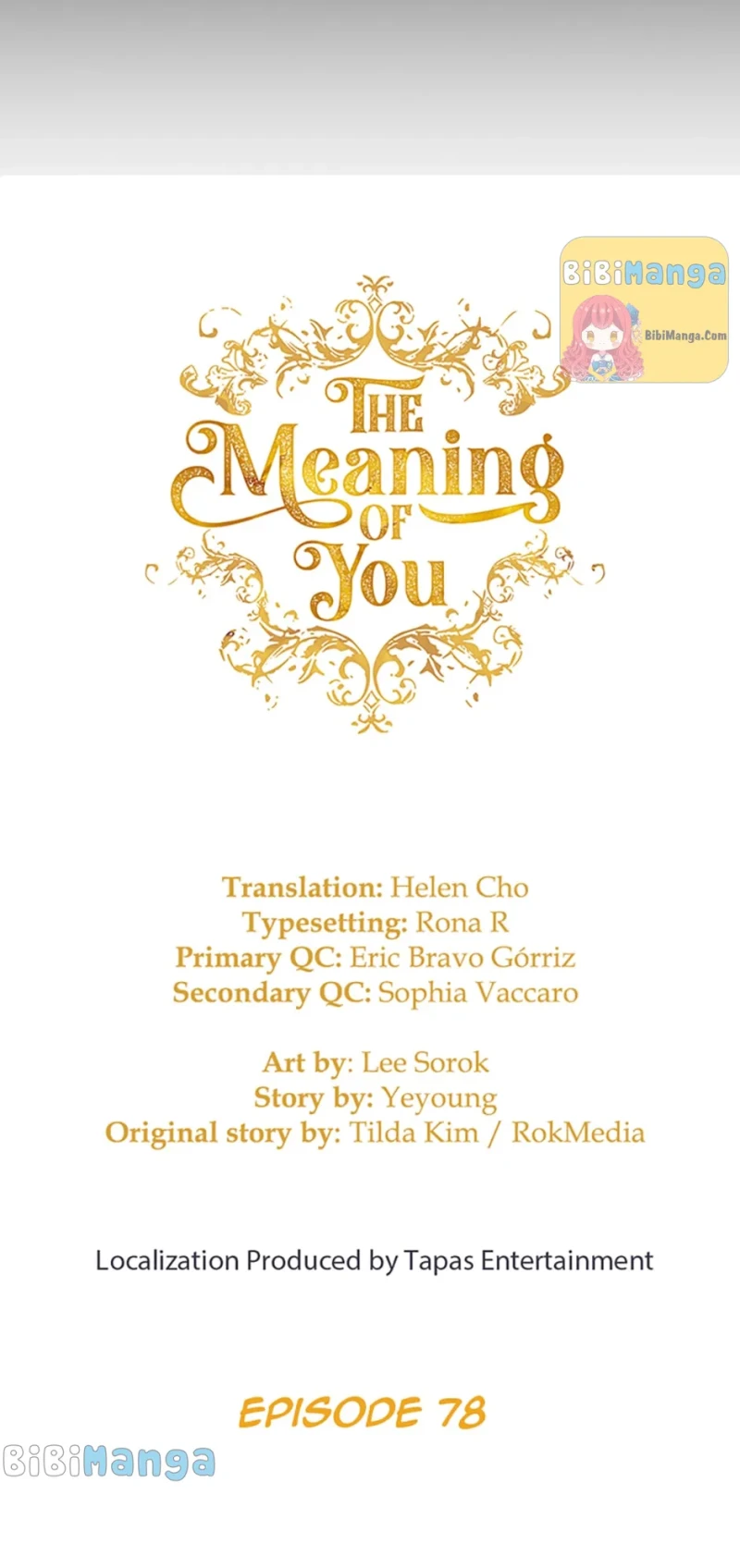 The Meaning Of You Chapter 78