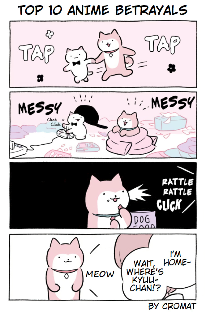 Hungry Cat Kyuu chan (Fan Comic) Ch. 27 Top 10 Anime Betrayals