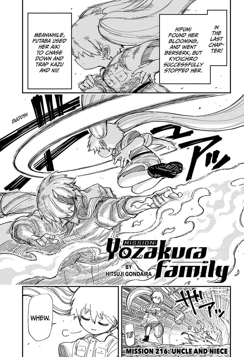 Mission: Yozakura Family Chapter 216