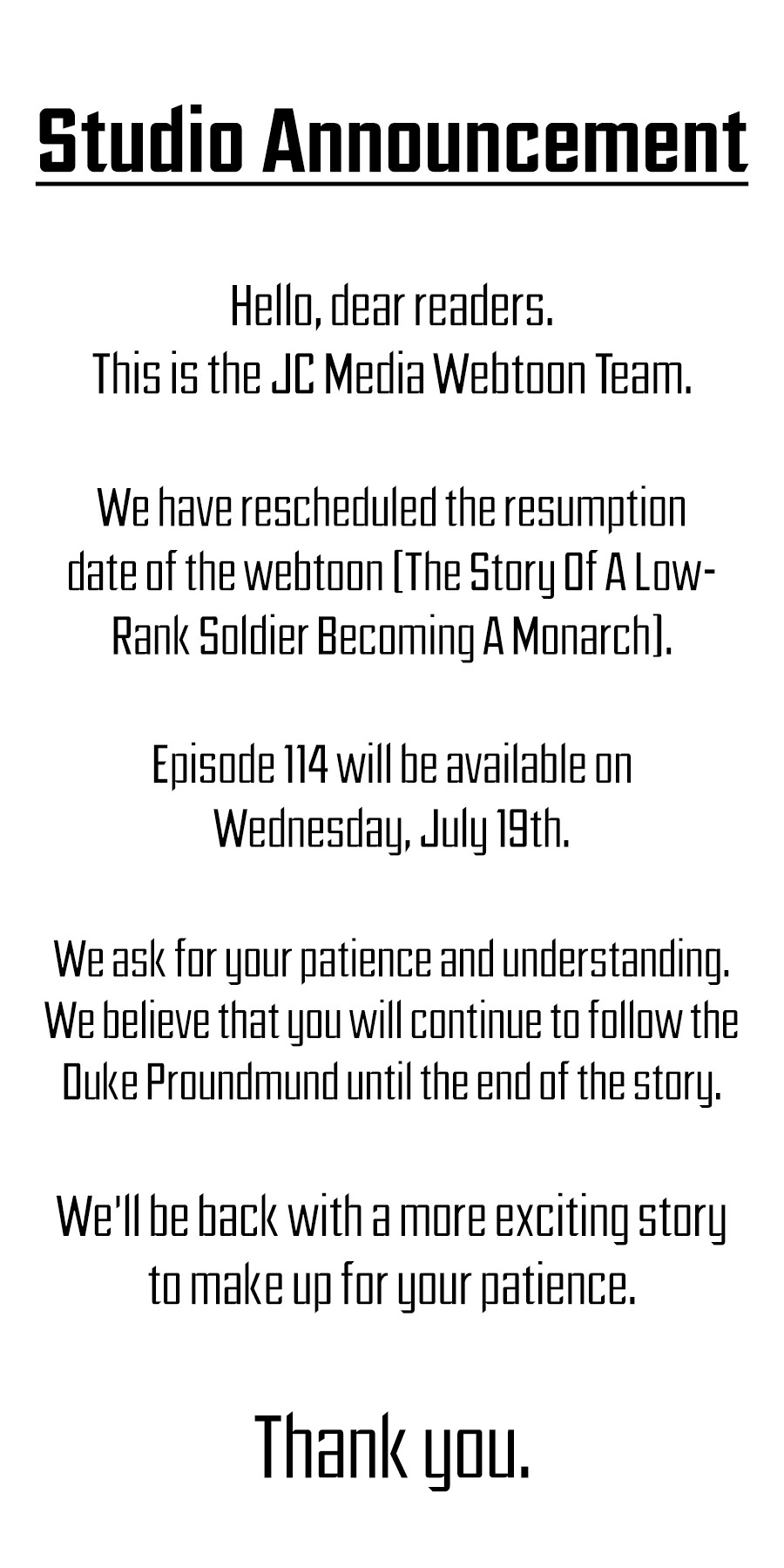 The Story of a Low-Rank Soldier Becoming a Monarch 113.5