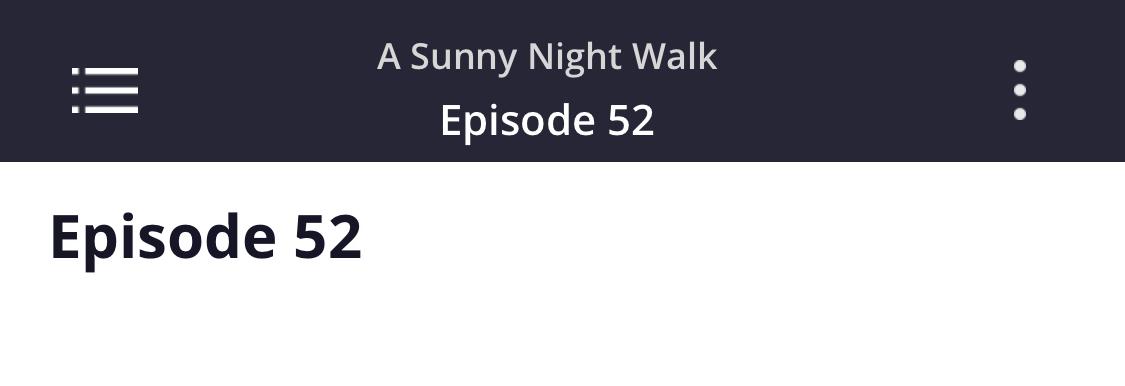A Sunny Night Walk Chapter 52