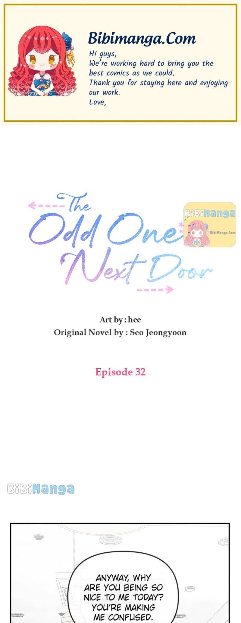 The Odd One Next Door Chapter 32