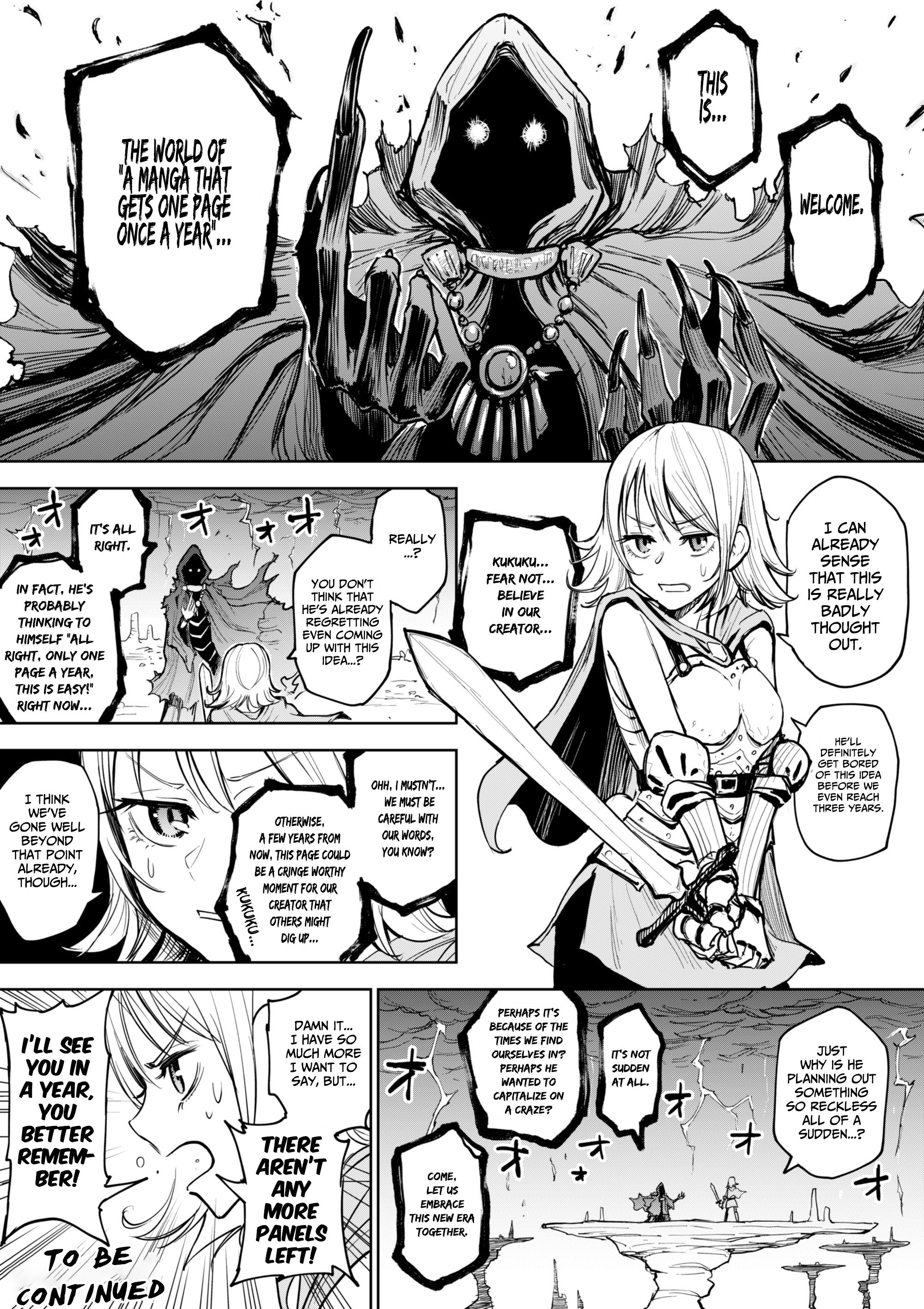 A Manga World That Gets One Page Once A Year ch.1