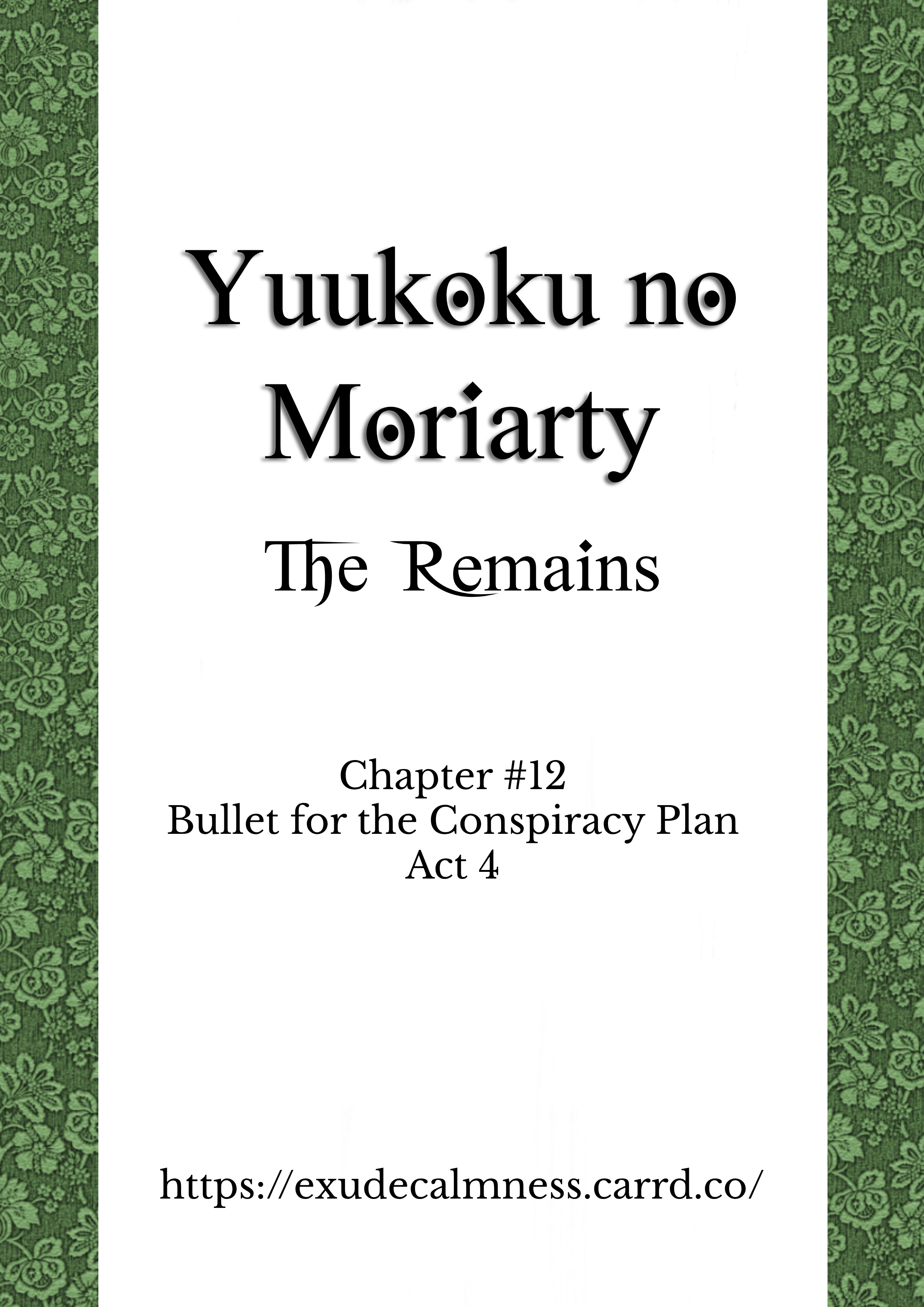 Yuukoku No Moriarty: The Remains Chapter 12