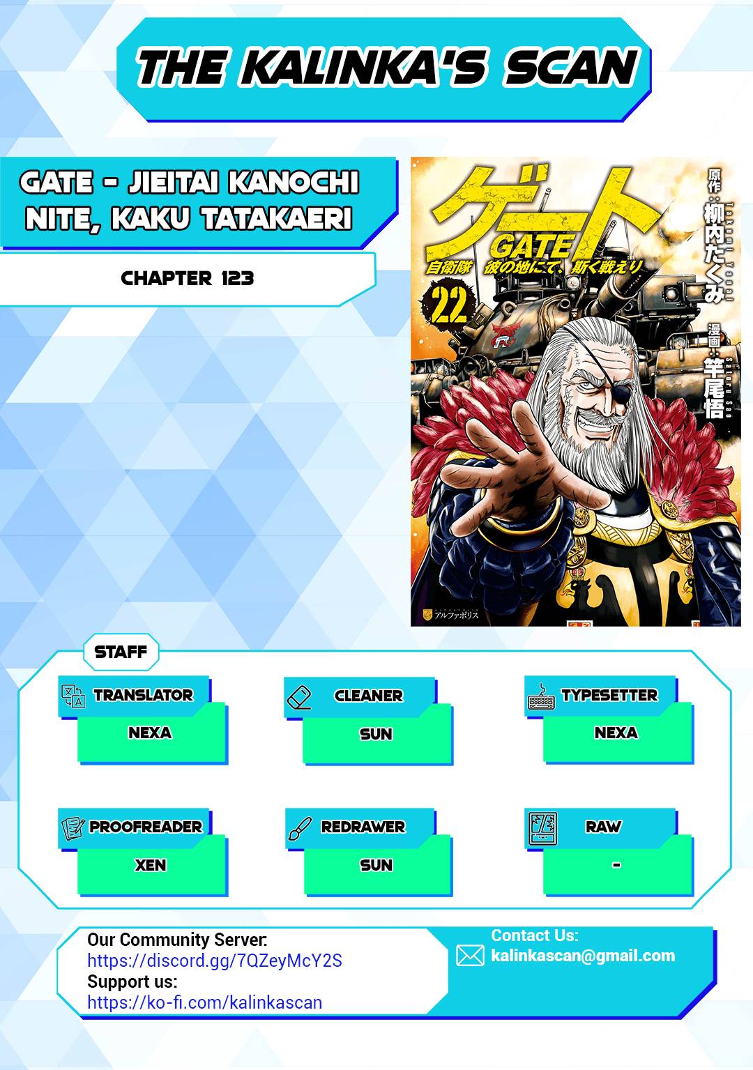 Gate - Jietai Kare no Chi nite, Kaku Tatakeri Chapter 123