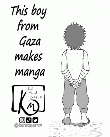 This boy from Gaza makes manga